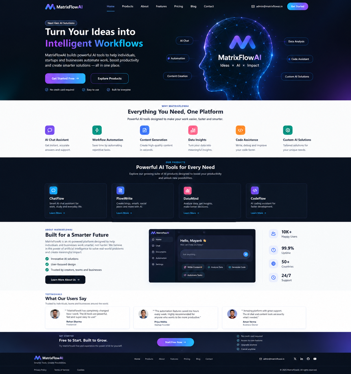 MatrixFlowAI AI concept